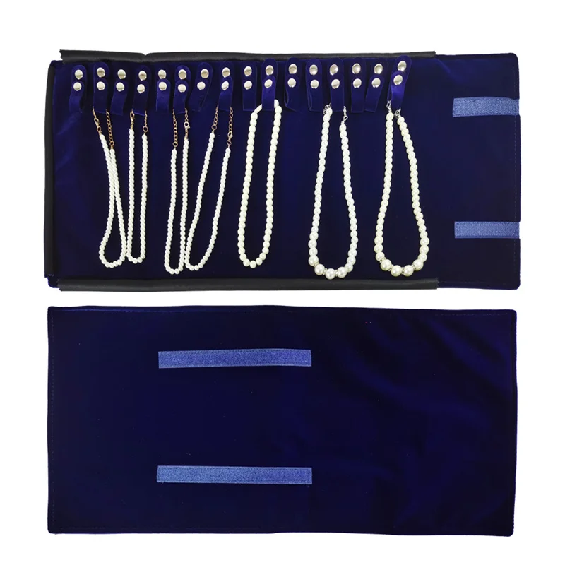 Necklace Organizer Bag High Quality Velvet Jewelry Storage Pouch Travel and Business Trips Necklace Collection Bags Portable 1Pc