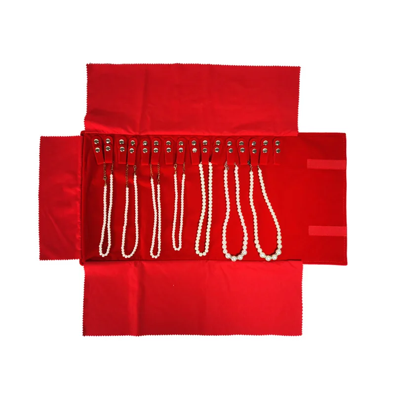 Necklace Organizer Bag High Quality Velvet Jewelry Storage Pouch Travel and Business Trips Necklace Collection Bags Portable 1Pc