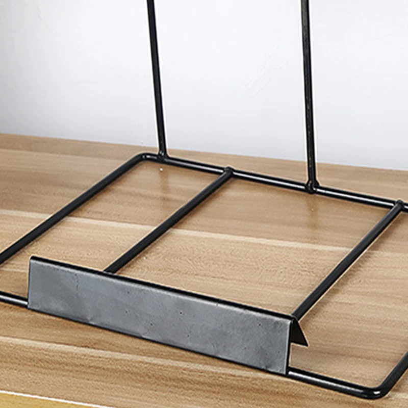Earring Necklace Ring Jewelry Metal Display Stands White Black Organizer Holders Exhibitor Store Decor Desktop Storage Holder