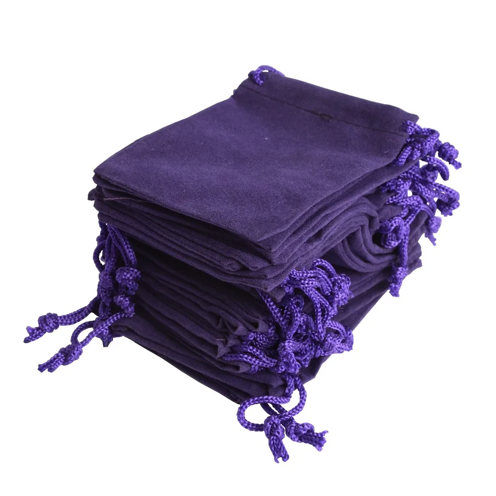 50Pcs 5x7 Velvet Bag Drawstrings Pouches Small Jewelry Gift Display Packing Bags Candy Party Festival Christmas Wedding Activity