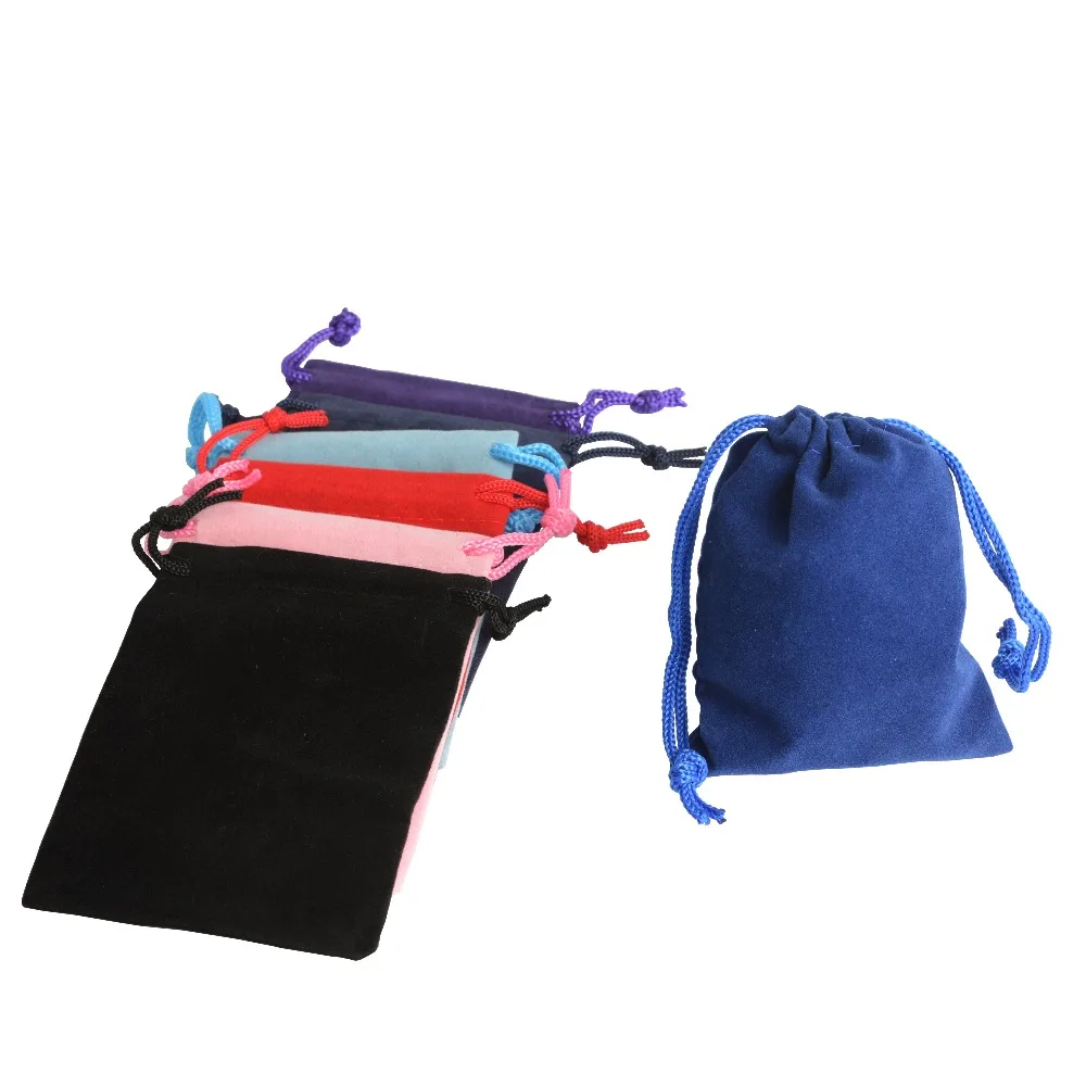 50Pcs 5x7 Velvet Bag Drawstrings Pouches Small Jewelry Gift Display Packing Bags Candy Party Festival Christmas Wedding Activity