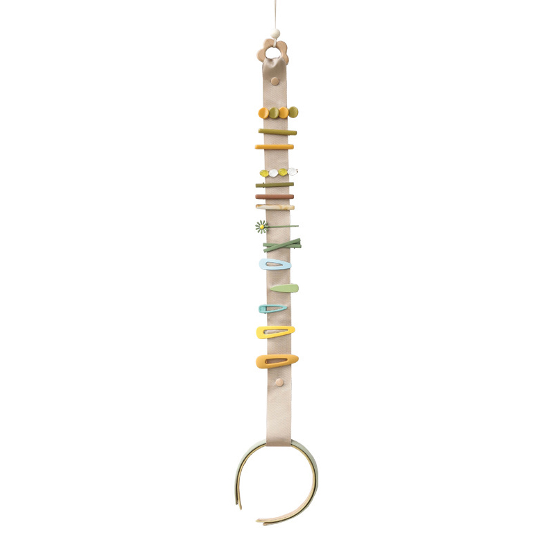 Cute Wooden Animal Baby Hair Clips Hanging Holder Princess Girl Hairpin Headband Storage Pendant Jewelry Organizer Wall Ornament