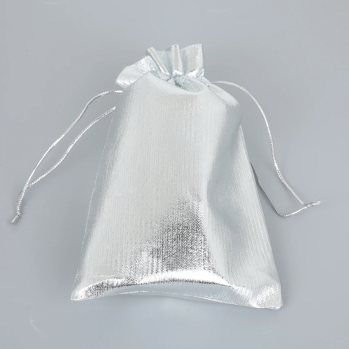 10pcs Gold/Silver Organza Jewelry Pouches 7x9/9x12/10x15/13x18cm Drawstring Wedding Gift Bags Jewelry Packaging