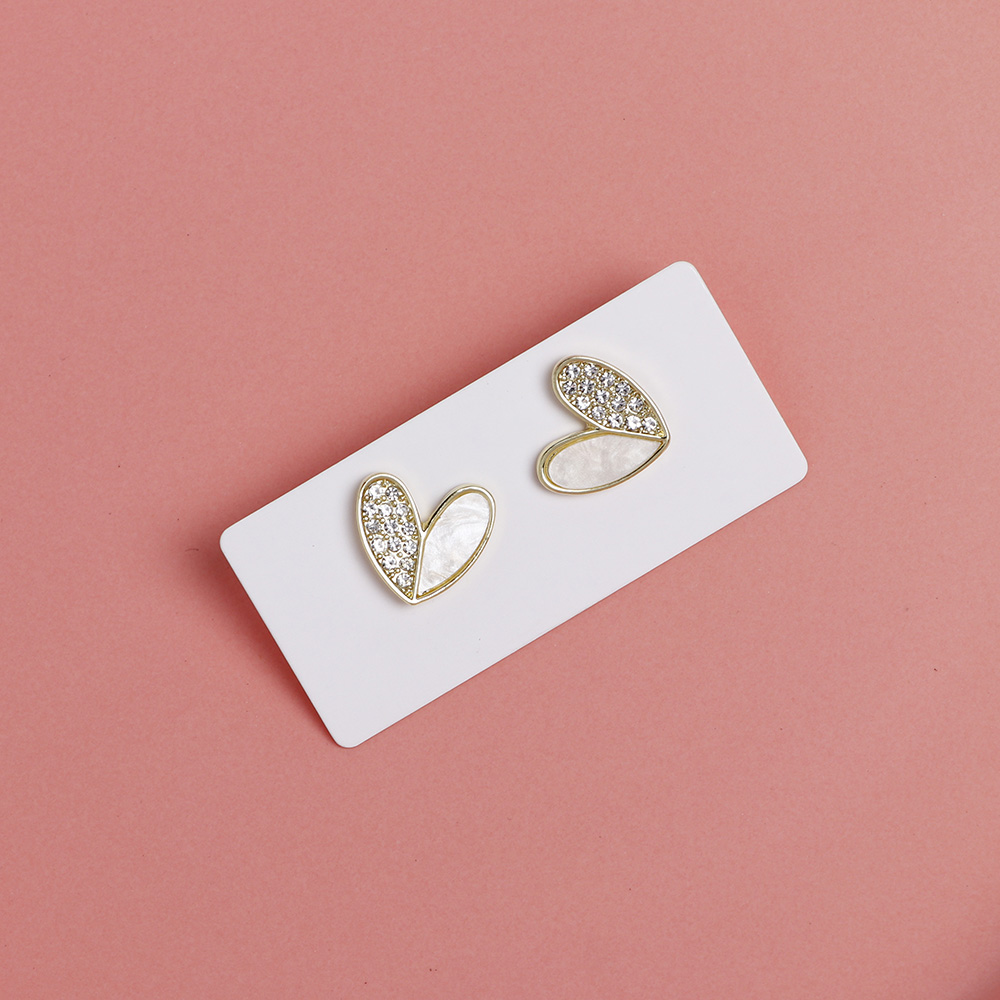 50PCS 6.5x3cm 2 Holes Blank Horizenal Display Cards For Stud Earrings Drop Jewelry Cardboard Small Businesses Packaging Supplies