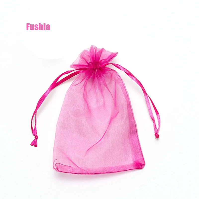 RE Wholesale 11X16 15X20 17X23cm 20x30cm Jewelry Drawable Organza Bags Wedding Decoration Party Packaging Pouches Gift Bags
