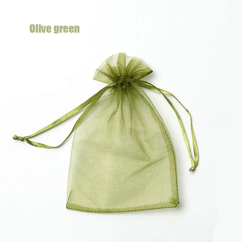 RE Wholesale 11X16 15X20 17X23cm 20x30cm Jewelry Drawable Organza Bags Wedding Decoration Party Packaging Pouches Gift Bags