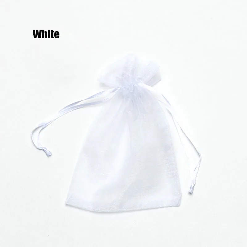 RE Wholesale 11X16 15X20 17X23cm 20x30cm Jewelry Drawable Organza Bags Wedding Decoration Party Packaging Pouches Gift Bags