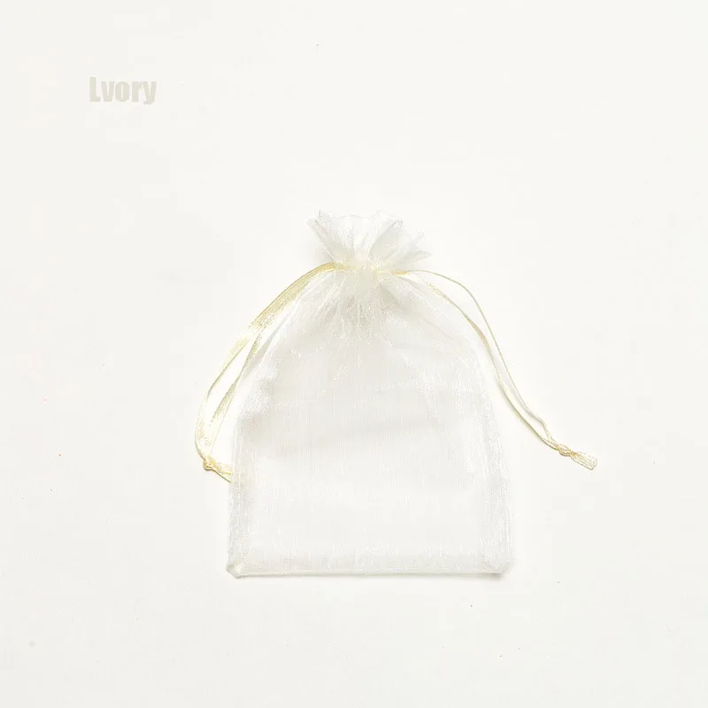RE Wholesale 11X16 15X20 17X23cm 20x30cm Jewelry Drawable Organza Bags Wedding Decoration Party Packaging Pouches Gift Bags
