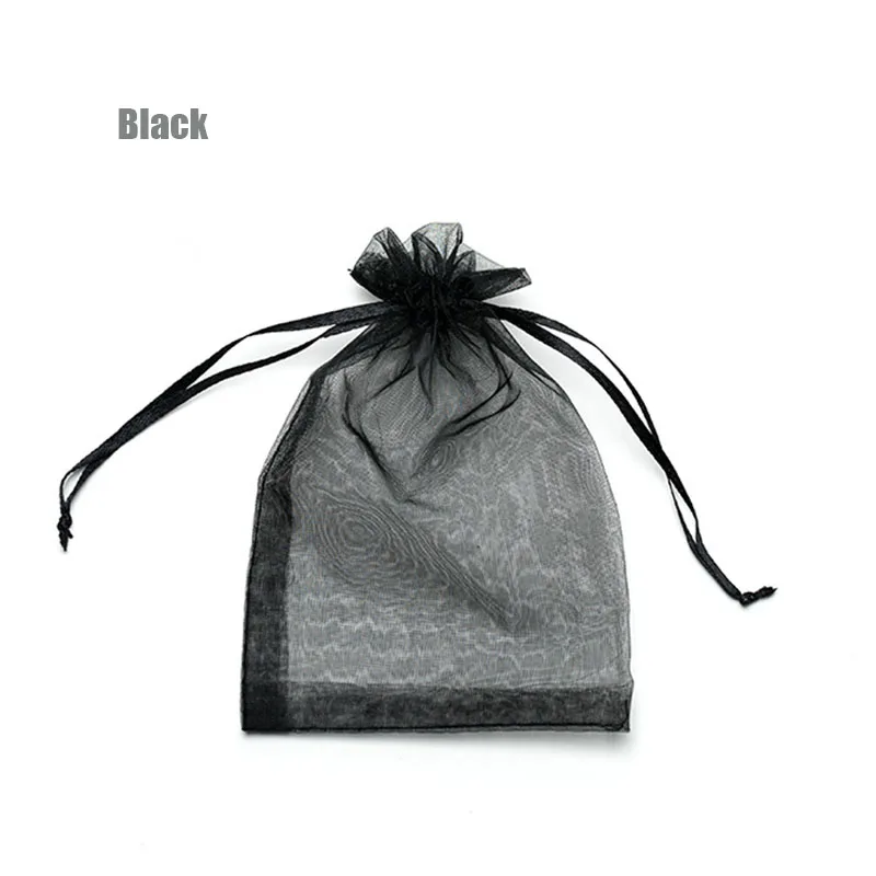 RE Wholesale 11X16 15X20 17X23cm 20x30cm Jewelry Drawable Organza Bags Wedding Decoration Party Packaging Pouches Gift Bags