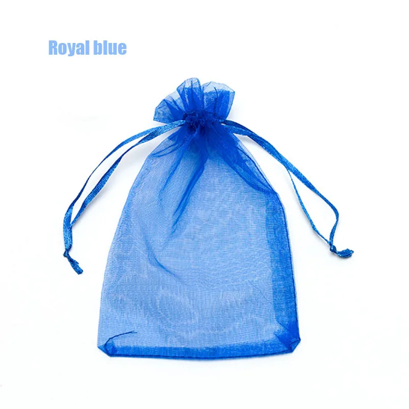 RE Wholesale 11X16 15X20 17X23cm 20x30cm Jewelry Drawable Organza Bags Wedding Decoration Party Packaging Pouches Gift Bags