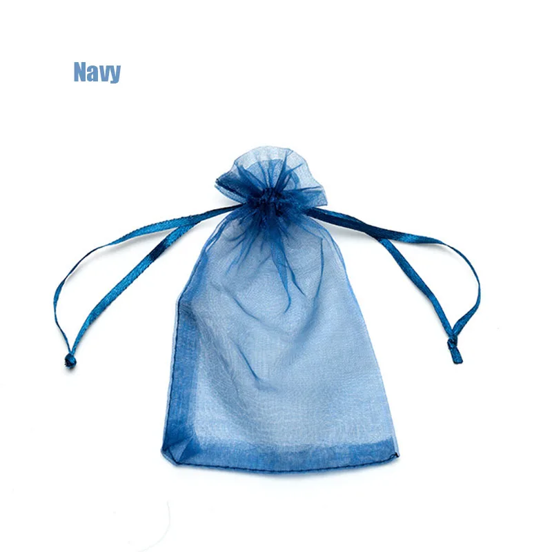 RE Wholesale 11X16 15X20 17X23cm 20x30cm Jewelry Drawable Organza Bags Wedding Decoration Party Packaging Pouches Gift Bags