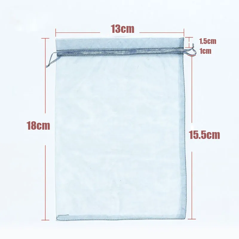 RE Wholesale 11X16 15X20 17X23cm 20x30cm Jewelry Drawable Organza Bags Wedding Decoration Party Packaging Pouches Gift Bags