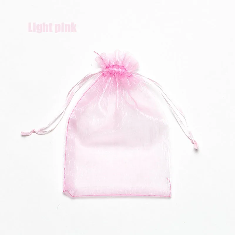 RE Wholesale 11X16 15X20 17X23cm 20x30cm Jewelry Drawable Organza Bags Wedding Decoration Party Packaging Pouches Gift Bags