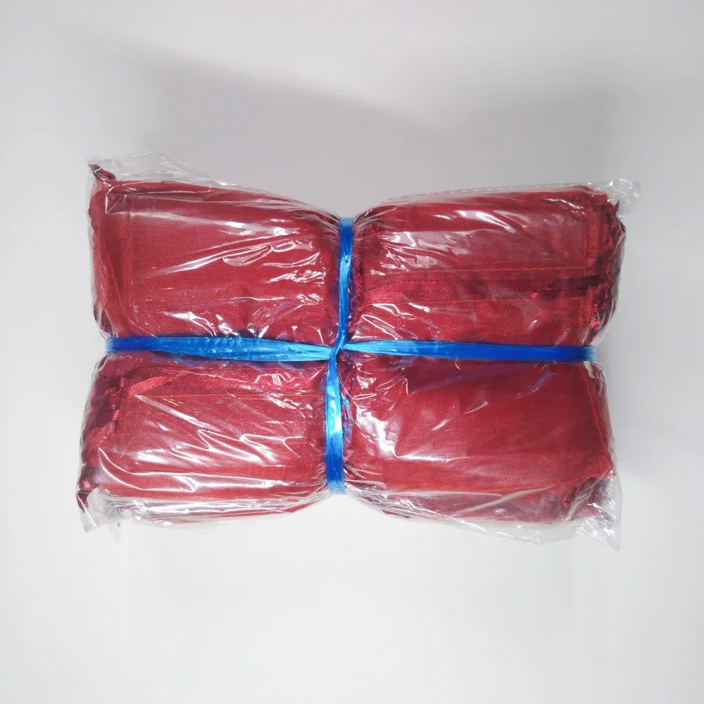 500pcs Organza Bags Wedding Party Decoration Jewelry Packaging 7x9 9x12 10x15 13x18 Cm Household Gift Pouches