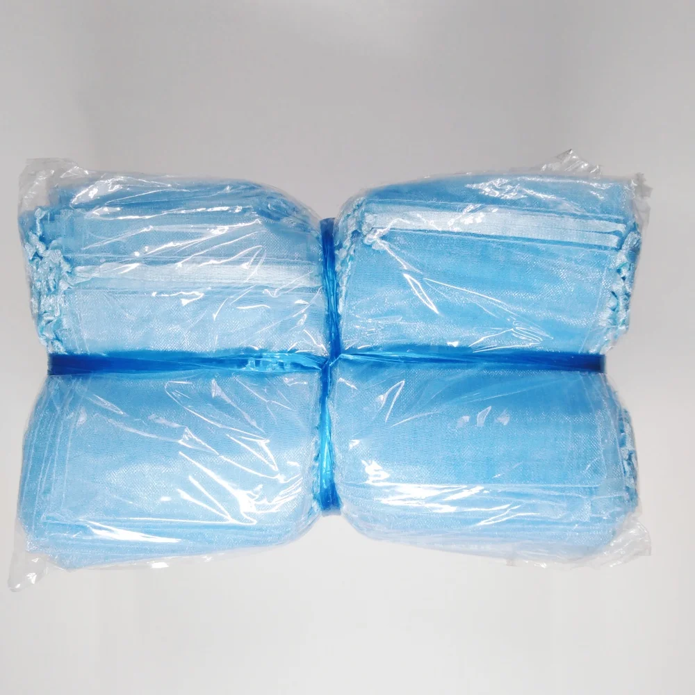 500pcs Organza Bags Wedding Party Decoration Jewelry Packaging 7x9 9x12 10x15 13x18 Cm Household Gift Pouches