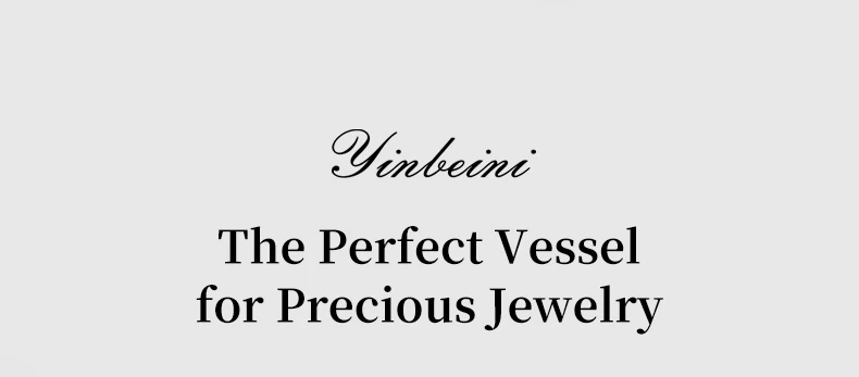 Yinbeini Velvet Jewelry Storage Case Ring Earring Pendant Storage Organizer Large Space Display Box XB002