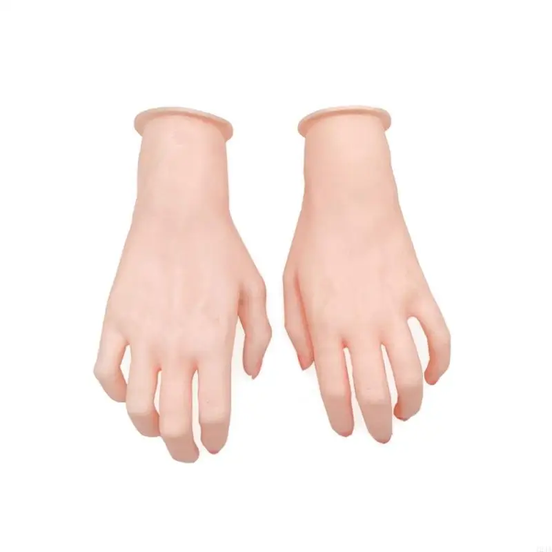 Articulated Silicone Foot and Hand Property Detailed Hand and Foot Mannequin Display Props for Jewelry and Watches