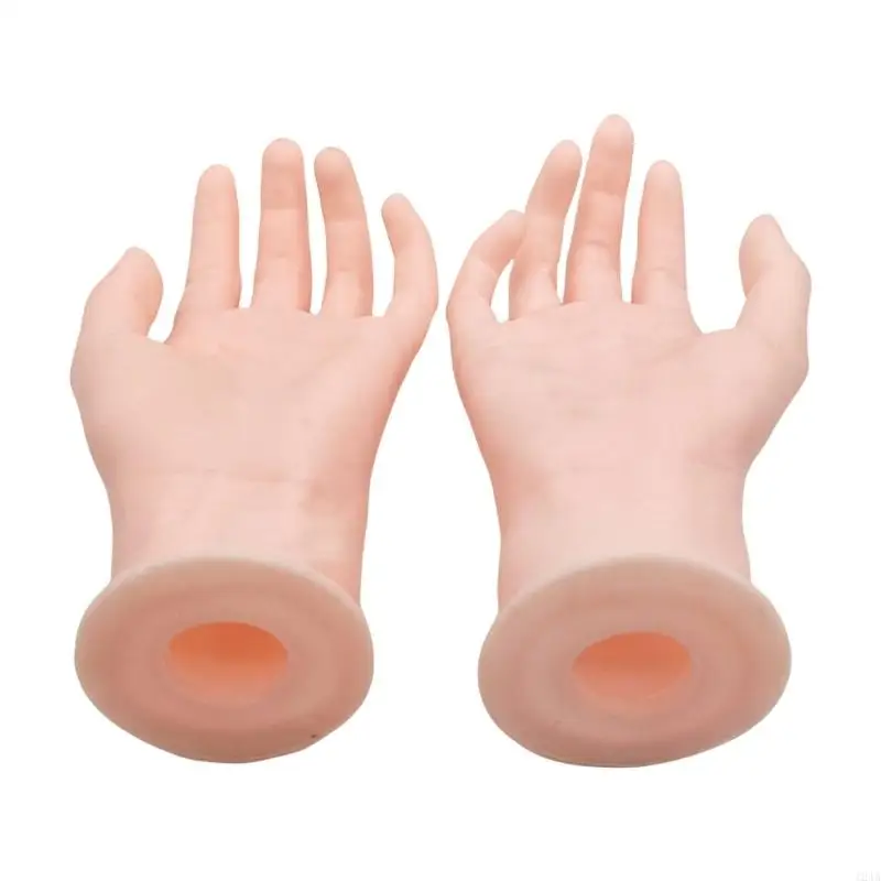 Articulated Silicone Foot and Hand Property Detailed Hand and Foot Mannequin Display Props for Jewelry and Watches