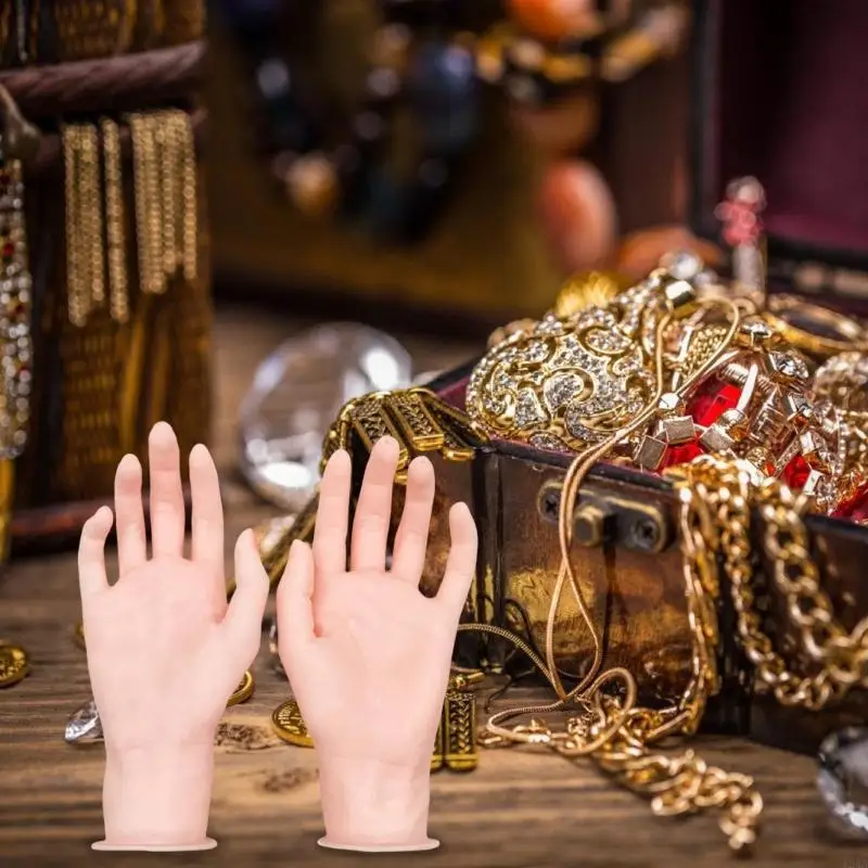 Articulated Silicone Foot and Hand Property Detailed Hand and Foot Mannequin Display Props for Jewelry and Watches