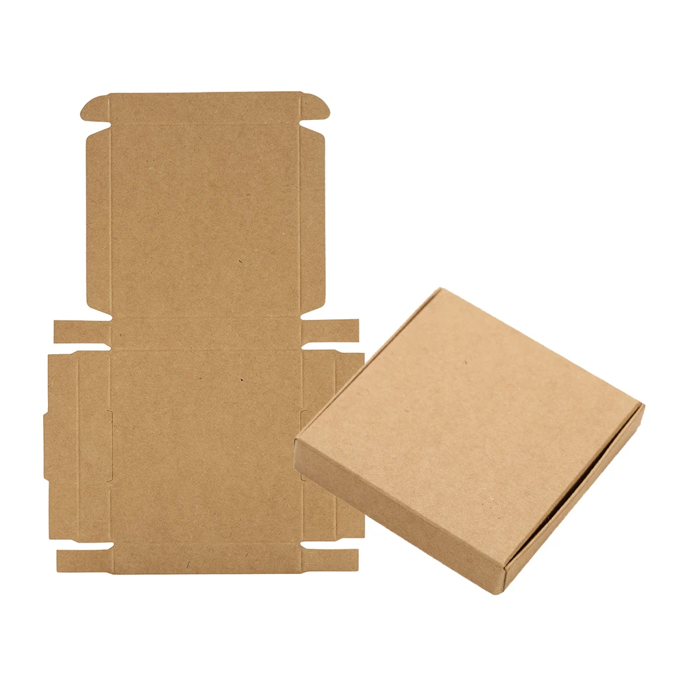 30PCS White Black Kraft Paper Jewelry Gift Box Package Holder Storage For Earring Necklace Accessories Wedding Wholesale Bulk