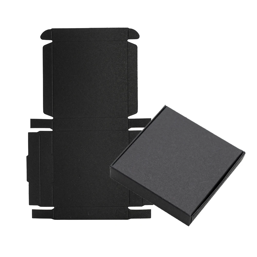 30PCS White Black Kraft Paper Jewelry Gift Box Package Holder Storage For Earring Necklace Accessories Wedding Wholesale Bulk
