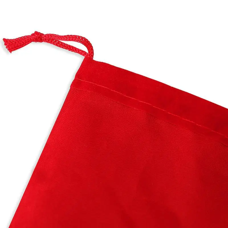 100PCS 5x7 7x9 10x12 Velvet Dust Pouch Jewelry Bag Black Gift Large Earphone Red Blue Pink Colors Cotton Rope Drawstring Pocket