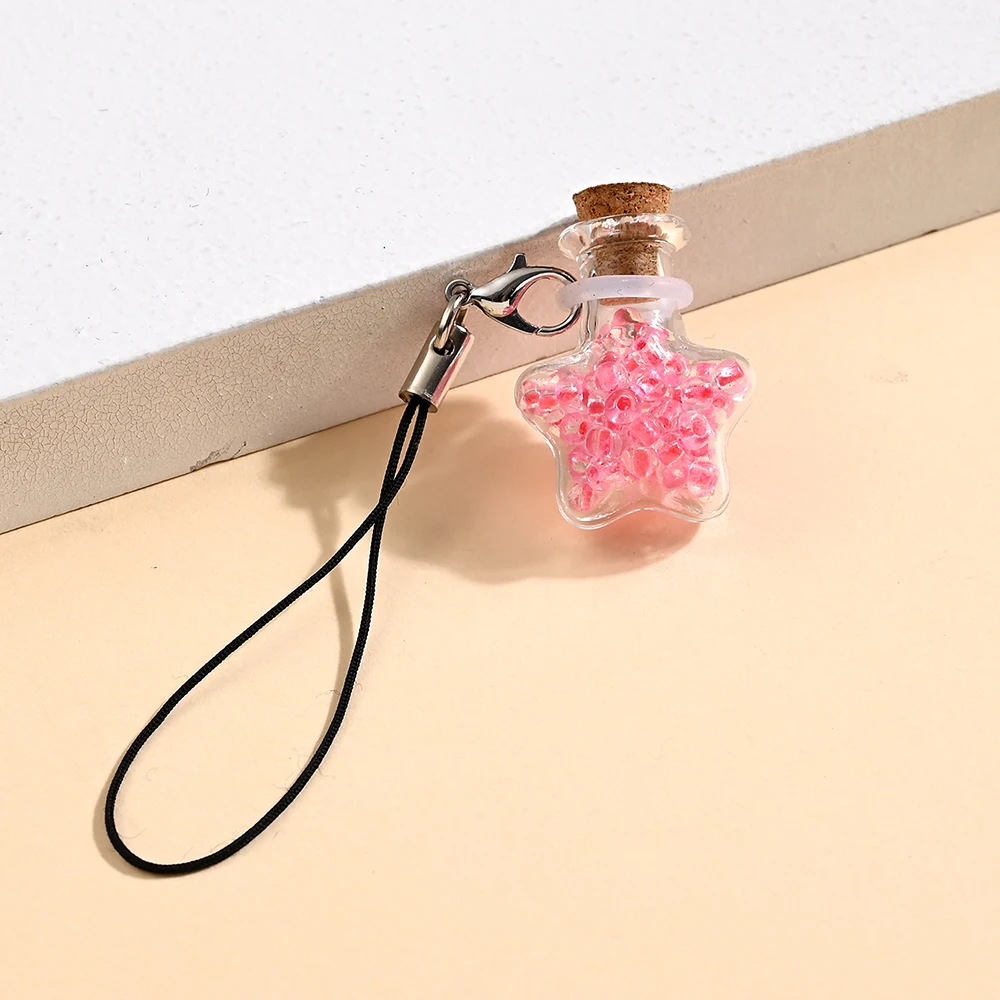 10pcs Small Clear Glass Wishing Bottles with Wood Stoppers Mixed Shape Micro Containers for Jewelry Decoration and Display