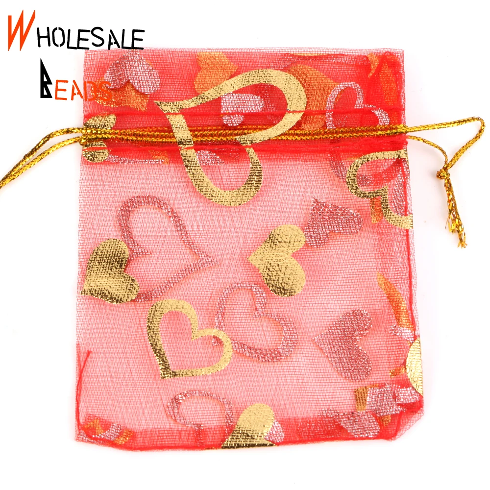 50pcs/Lot 35 Colors 7x9cm 9x12cm Drawstring Organza Bags Jewelry Packaging Bags Candy Wedding Party Bags Wholesale Gifts Pouches
