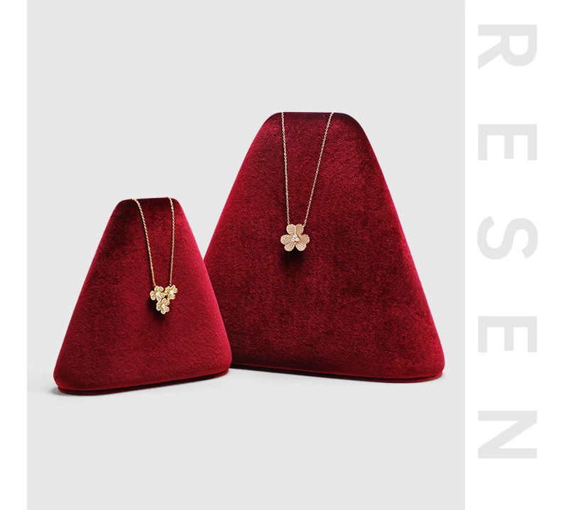 Yinbeini Velvet Jewelry Display Set Ring Earrings Necklace Bracelet Rack Organizer Boutique Combination Stand TB040