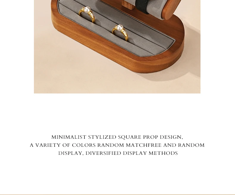Oirlv T Shaped Fashion Wood Watch Display Stand with Microfiber Jewelry Organizer Rack Bracelet Ring Storage Watch Holder New