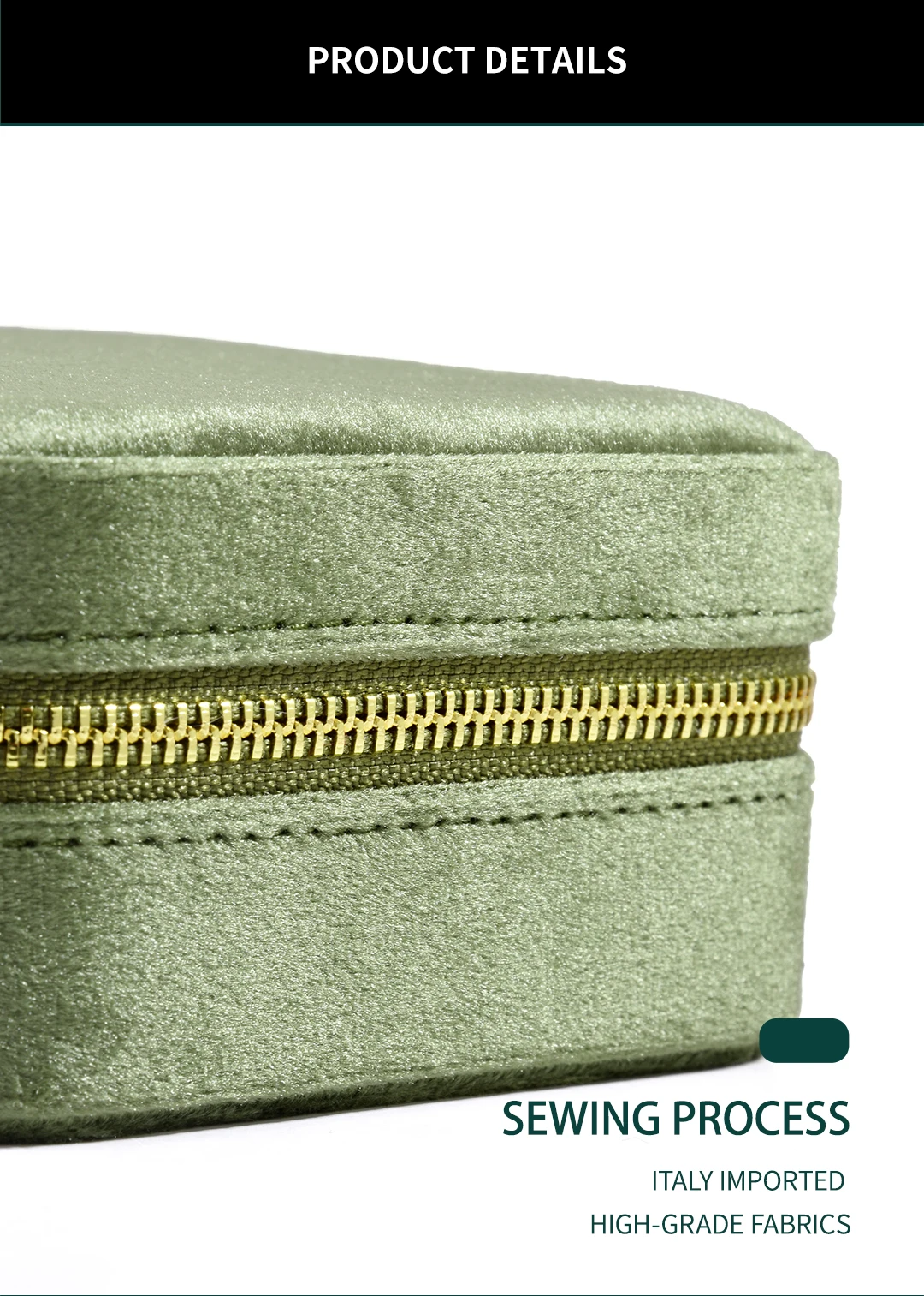 TAIMY Personalise Vintage Velvet Jewelry Box Luxury Travel Ring Necklace Jewelry Storage Case Custom Logo Jewellery Organizer