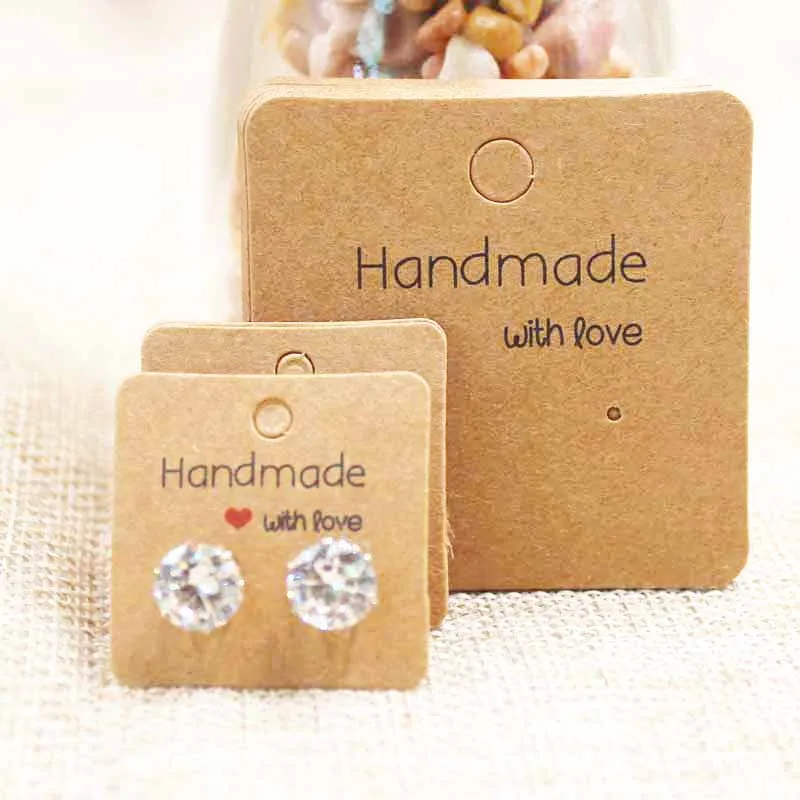 12x8cm DIY Handmade Jewelry Headband Package Tag Card Marbling Flower Printed Hair Ornaments Packing Card 50pc