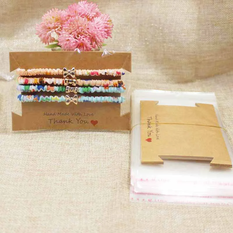 12x8cm DIY Handmade Jewelry Headband Package Tag Card Marbling Flower Printed Hair Ornaments Packing Card 50pc