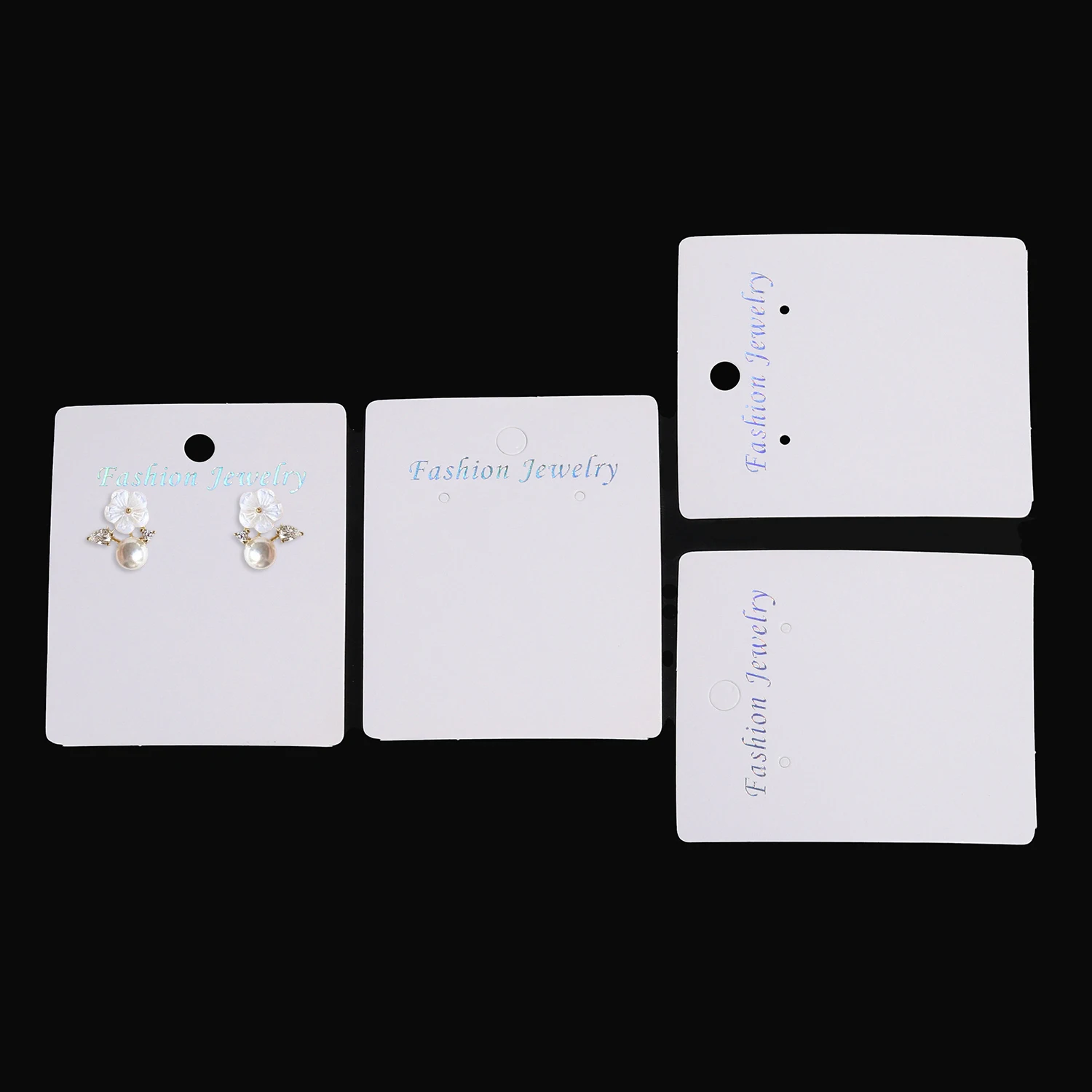 50pcs/lot 6x9cm White Cardboard Paper Earring Display Cards Earring Package Hang Tag Card for DIY Ear Studs Jewelry Display Card