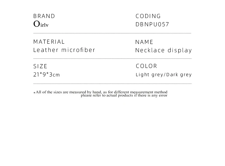 Oirlv Jewelry Stand Display For Business Grey Leather Earring Jewelry Display Stand Necklace Bracelet Watch Jewelry Holder Stand