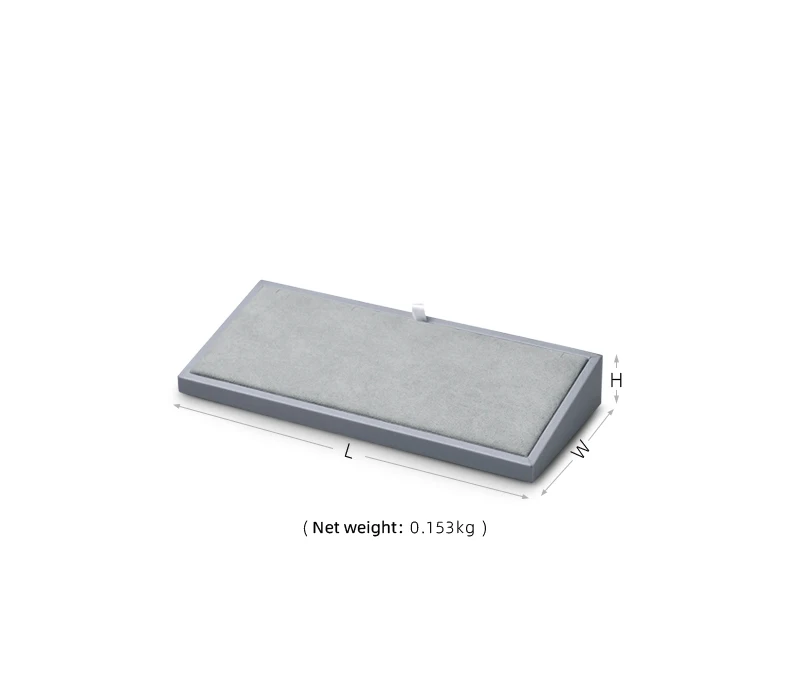 Oirlv Jewelry Stand Display For Business Grey Leather Earring Jewelry Display Stand Necklace Bracelet Watch Jewelry Holder Stand