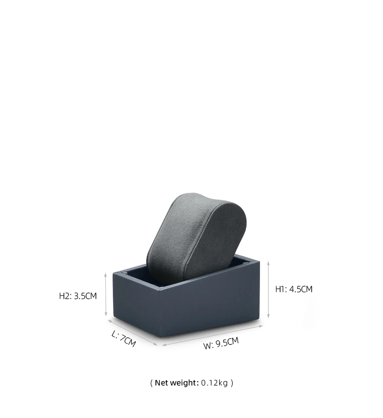 Oirlv Jewelry Stand Display For Business Grey Leather Earring Jewelry Display Stand Necklace Bracelet Watch Jewelry Holder Stand