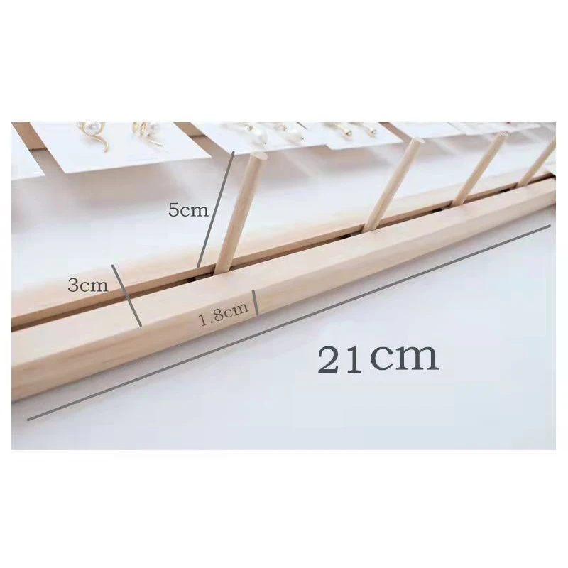 Jewelry Organizer Wooden DIY Wall Jewelry Display Earring Ring Necklace Hanger Storage Stands Boho Nature Jewelry Shop Decor