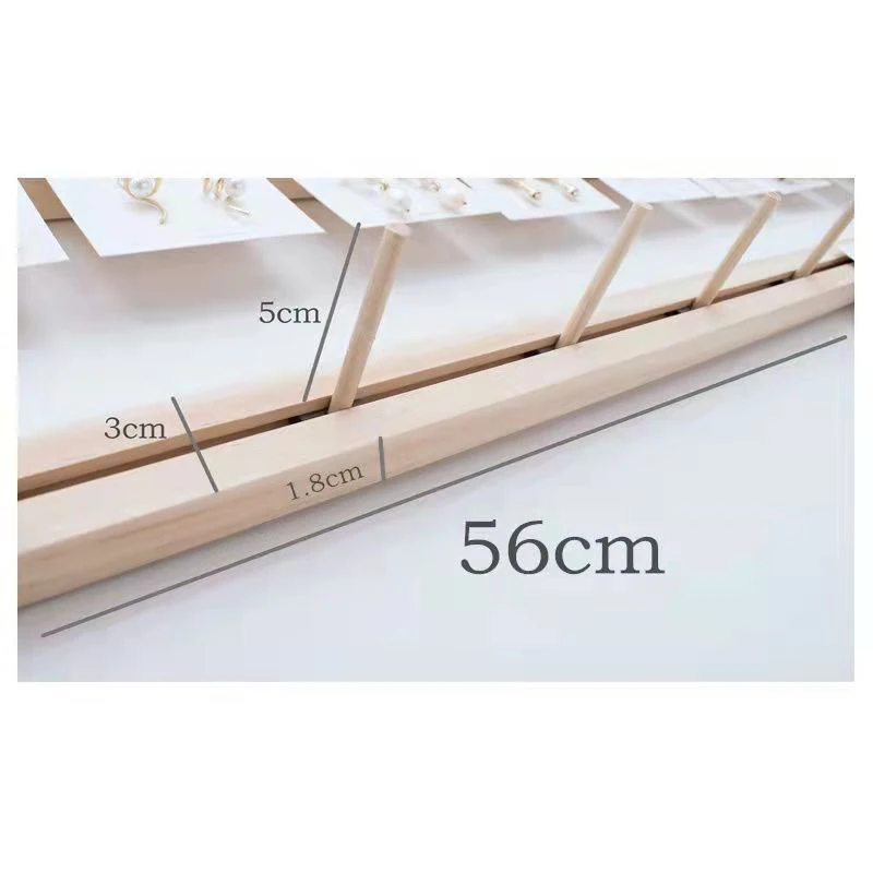 Jewelry Organizer Wooden DIY Wall Jewelry Display Earring Ring Necklace Hanger Storage Stands Boho Nature Jewelry Shop Decor