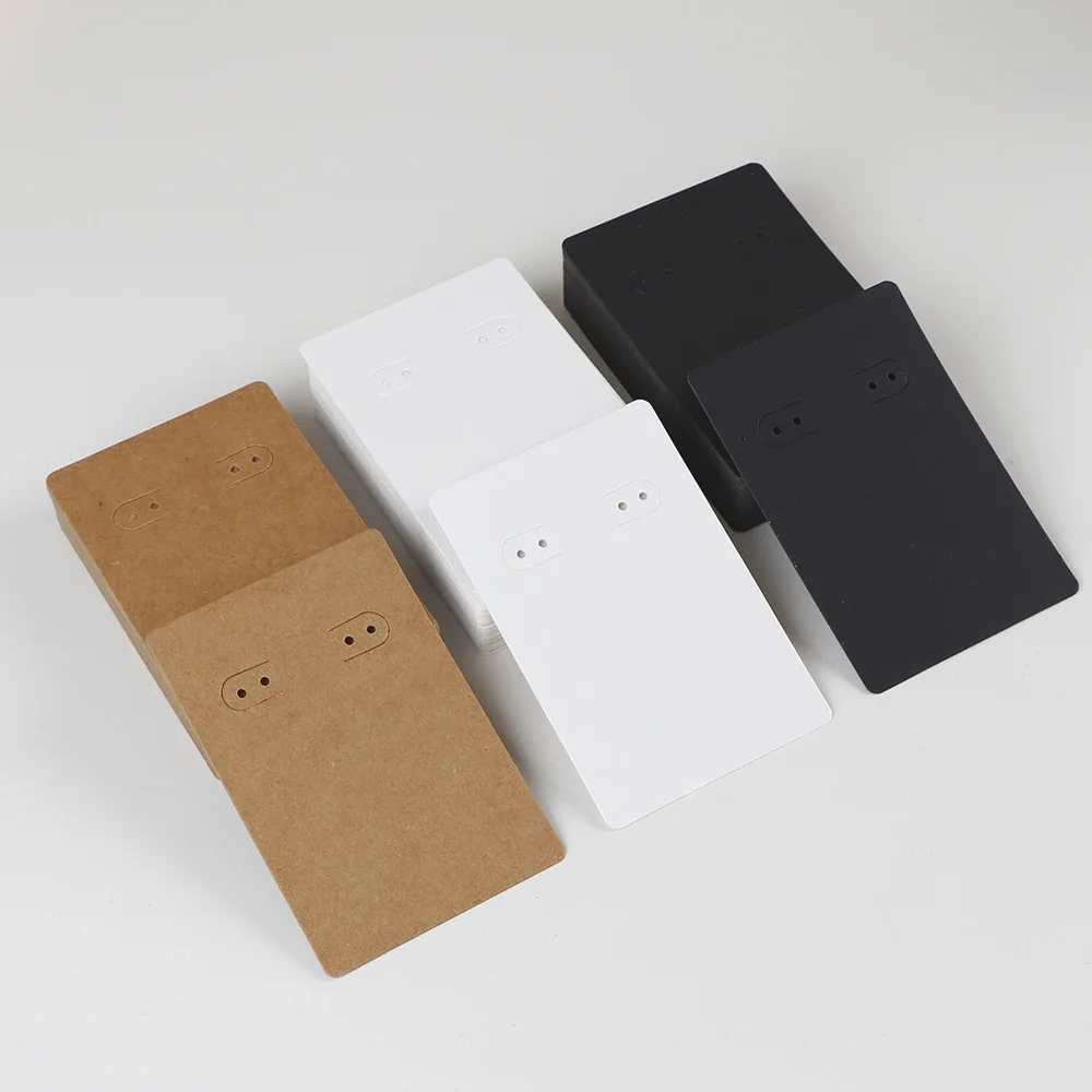 50Pcs 6x9cm Jewelry Display Cards Tags Wholesale Packaging With Or Without Bags Business Supplier Necklaces Earrings Storage Box