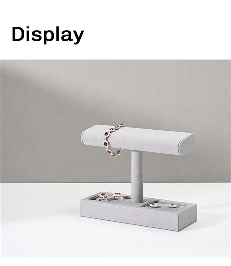 Oirlv T-bar Watch Holder Watch Jewelry Display Stand Rings Bracelets Storage Holder Jewelry Display Rack Watch Showcase Props