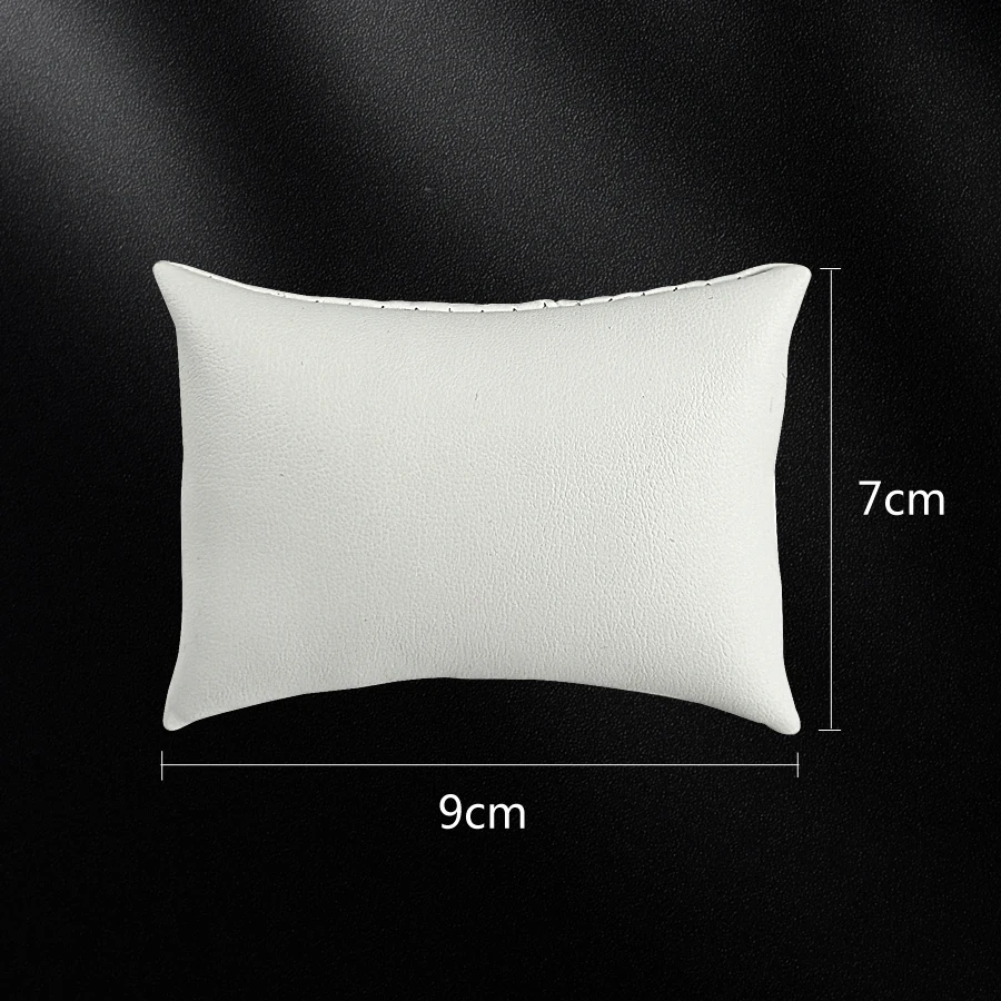 White PU Leather Jewelry Pillow Watch Holder Bracelet Bangle Display Props Necklace Chain Organizer Watch Pillow