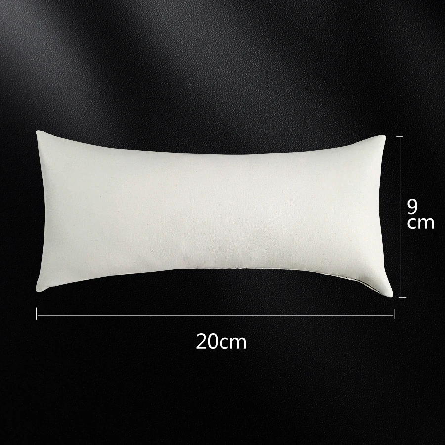 White PU Leather Jewelry Pillow Watch Holder Bracelet Bangle Display Props Necklace Chain Organizer Watch Pillow