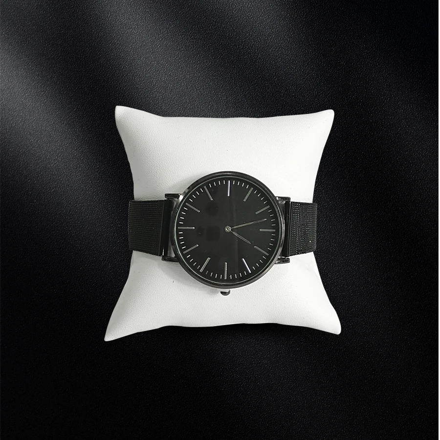White PU Leather Jewelry Pillow Watch Holder Bracelet Bangle Display Props Necklace Chain Organizer Watch Pillow
