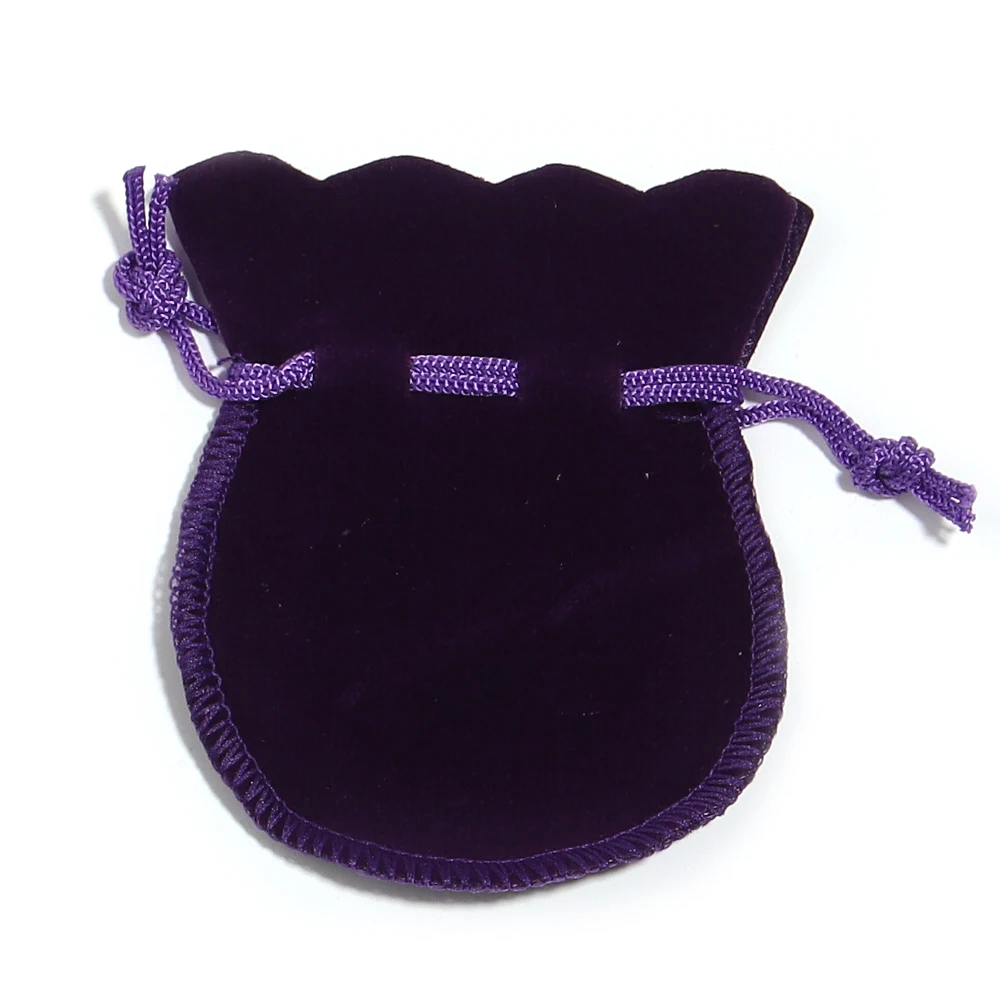 10pcs/lot 7x9/9x12cm Round Drawstring Velvet Gifts Bag Soft Jewelry Packaging Wedding Christmas Candy Jewelry Pouches Wholesale