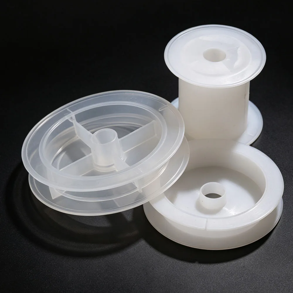 1Pcs White Empty Plastic Spools Bobbin Winding Reels for Jewelry Making Cord Rope DIY Handwork Craft Accessories Wholesale