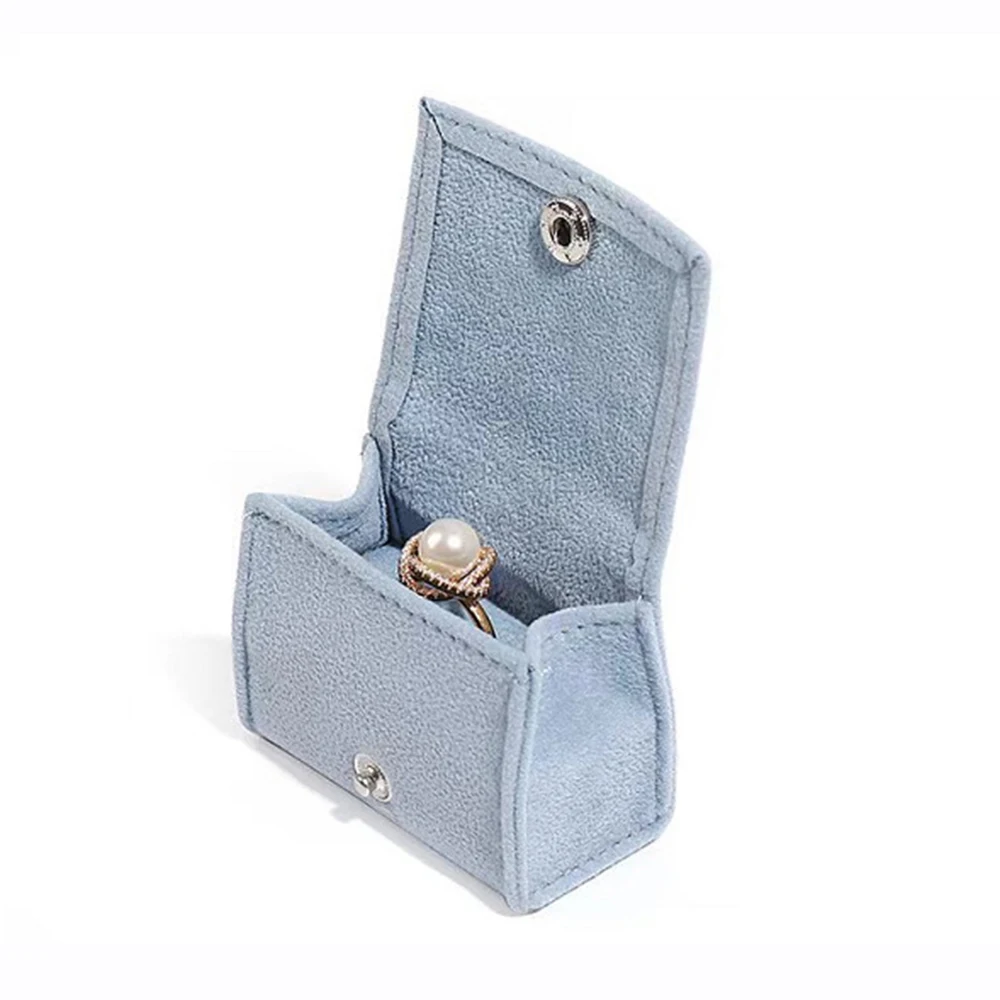 New Velvet Jewelry Box for Travel Portable Ring Earrings Stud Storage Bag Fashion Cute Mini  Jewelry Packaging Organizer Bag