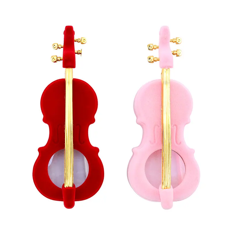 1Piece Lovely Velvet Jewelry Set Box for Wedding Rings Box Cello Gift Box Necklace Ring Case Earrings Holder for Jewelry Display
