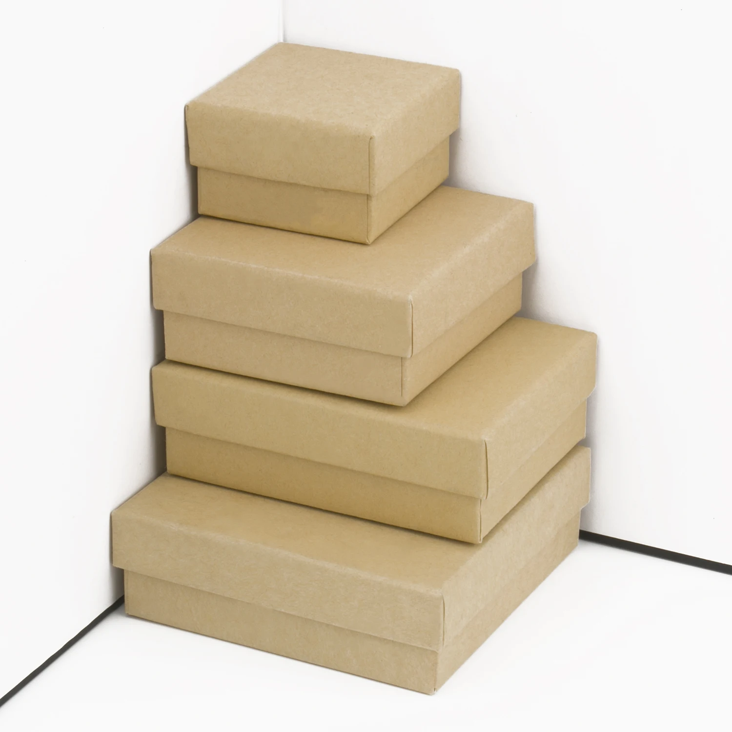 1PC Kraft Paper Jewelry Box Bracelet Necklace Ring Earring Box Handmde Wedding Gifts Packaging Box Jewelry Accessories