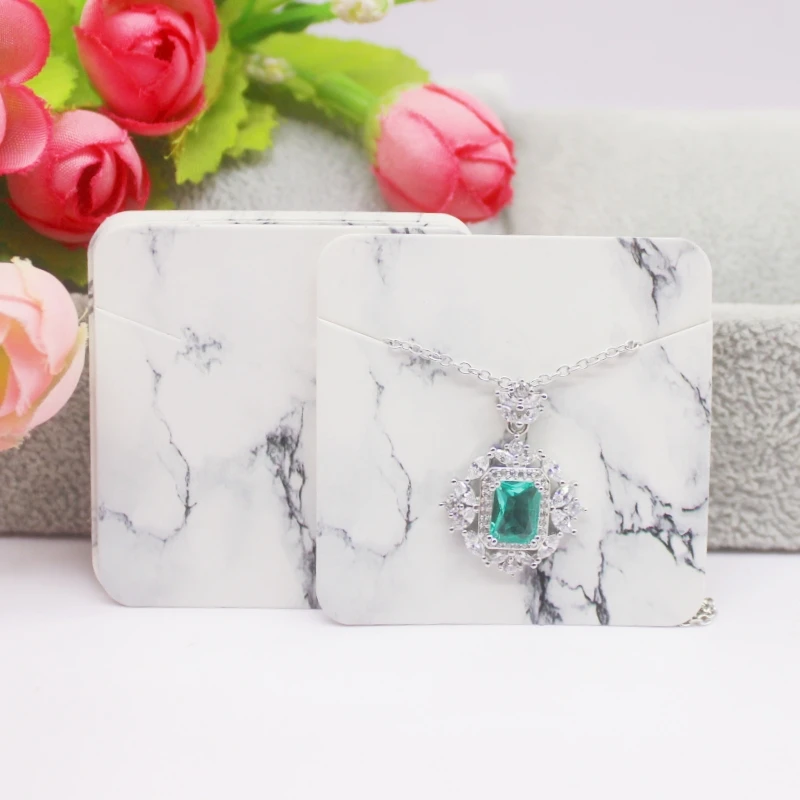 50 Pieces/Lot Necklace Card 5x7cm/5x5cm/Abstract Painting Paper Card Jewelry Packaging Card